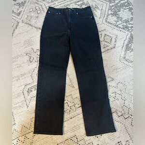 Madewell 90’s Straight Leg Black Jeans